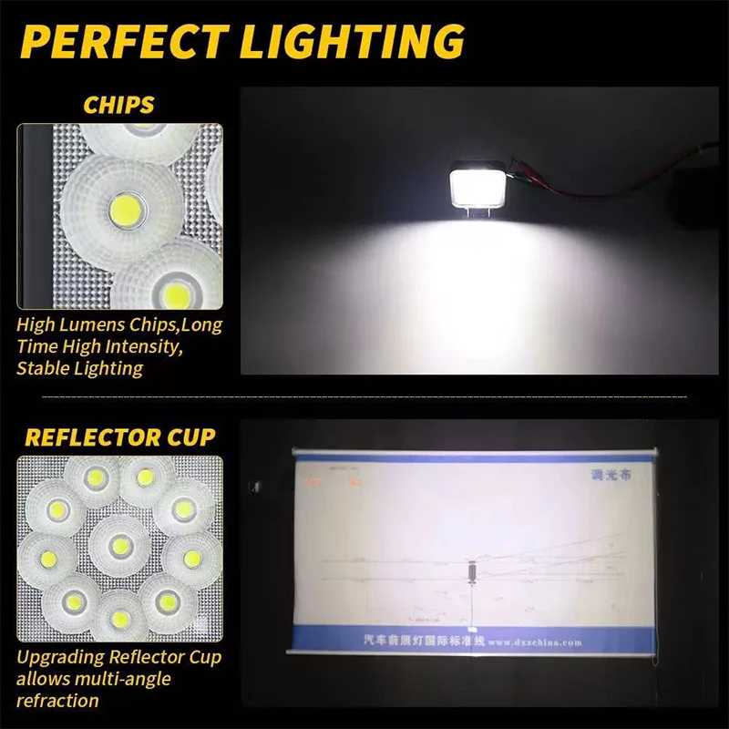 Фотография №4 товара 10SMD Светодиодный прожектор для автомобиля ATV Внедорожный противотуманный фонарь 30