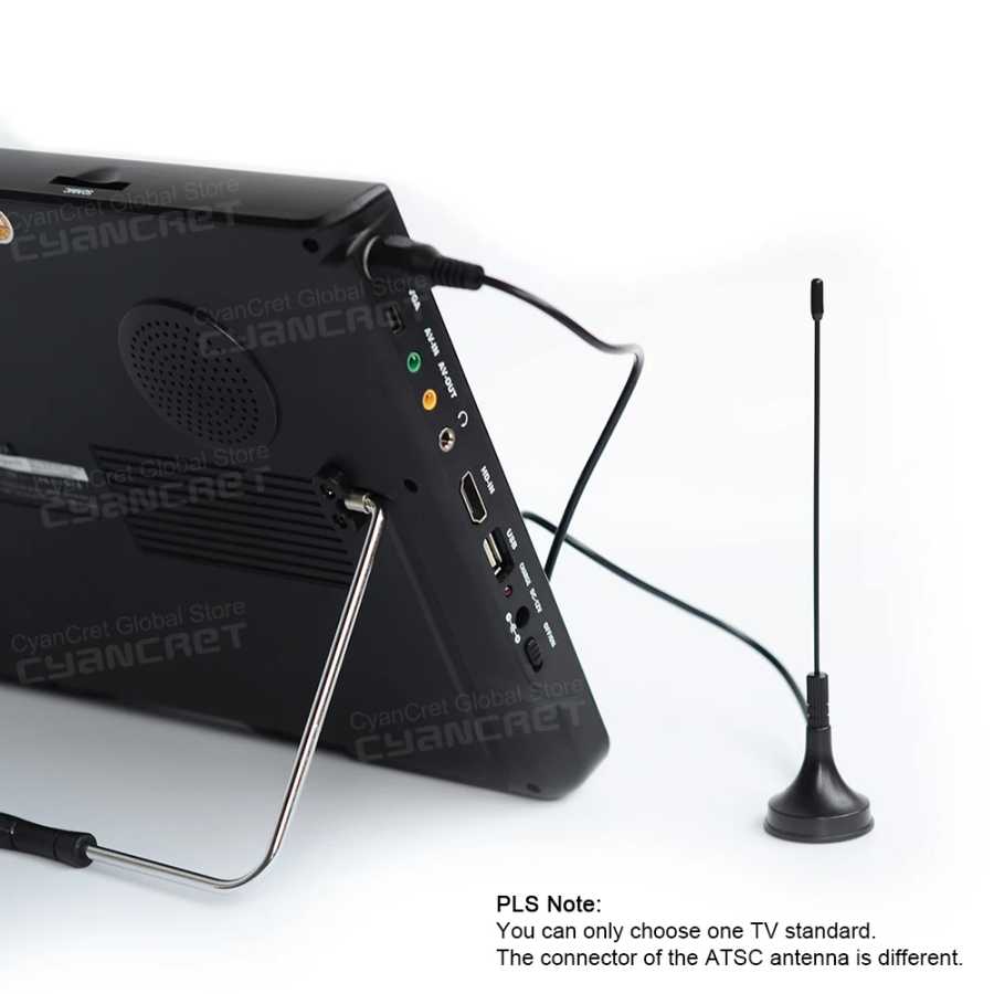 Фотография №4 товара Портативный телевизор LEADSTAR D12 12 дюймов HD с поддержкой DVB-T2,