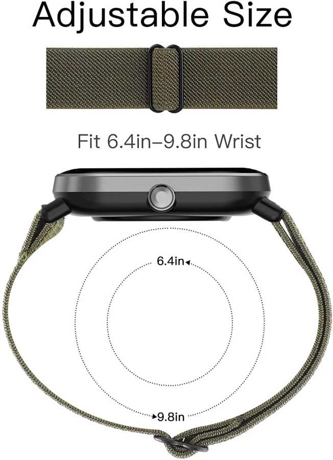 Фотография №2 товара Ремешок 20 мм/22 мм для Amazfit GTS 4/2/GTS2 Mini/GTR/4/3/Pro/GTR2, нейлоновый