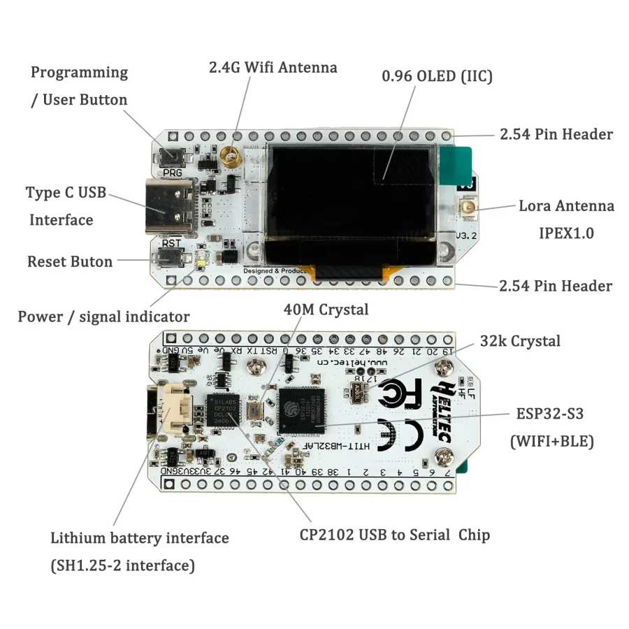 Фотография №1 товара Плата разработки Heltec LoRa32 V3 868 МГц/915 МГц SX1262 0,96