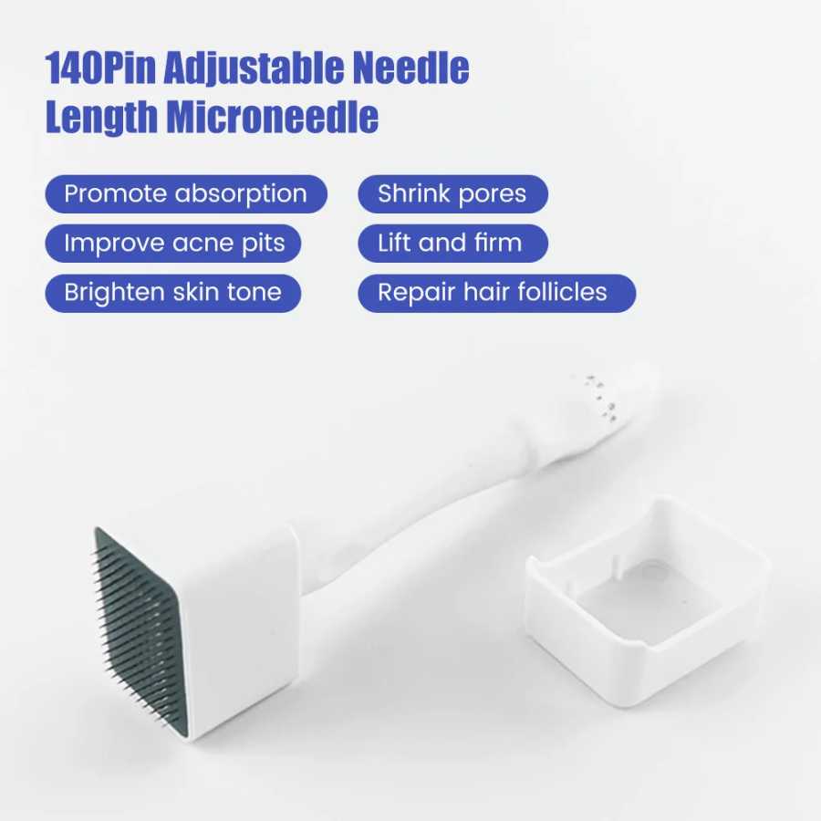 Фотография №1 товара 140A/100A Derma Stamp Microneedling Роликовый массажер для лица Регулируемая титановая