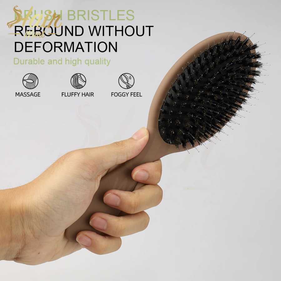 Фотография №5 товара Щетка для наращенных волос Hair Want с нейлоновыми зубцами, для