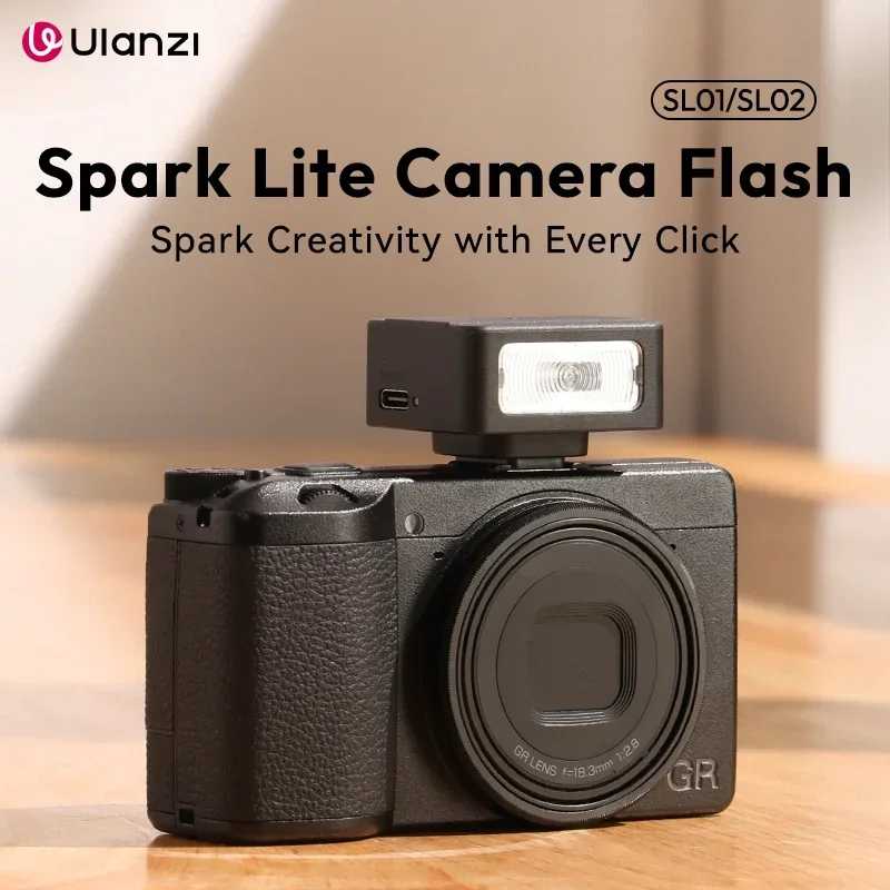 Мини-вспышка Ulanzi SL01 SL02 SL03 SpeedLite GN8 6500K для камер Canon, Sony, Nikon, DSLR, видеоблогинга, прямых трансляций и съемки на открытом воздухе Фото- и видеотехника