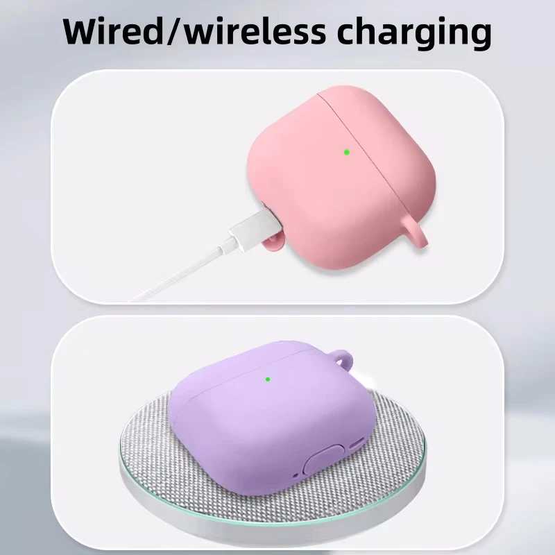 Фотография №3 товара Чехол для AirPods 4 (2026), мягкий силиконовый, противоударный, защитный, с