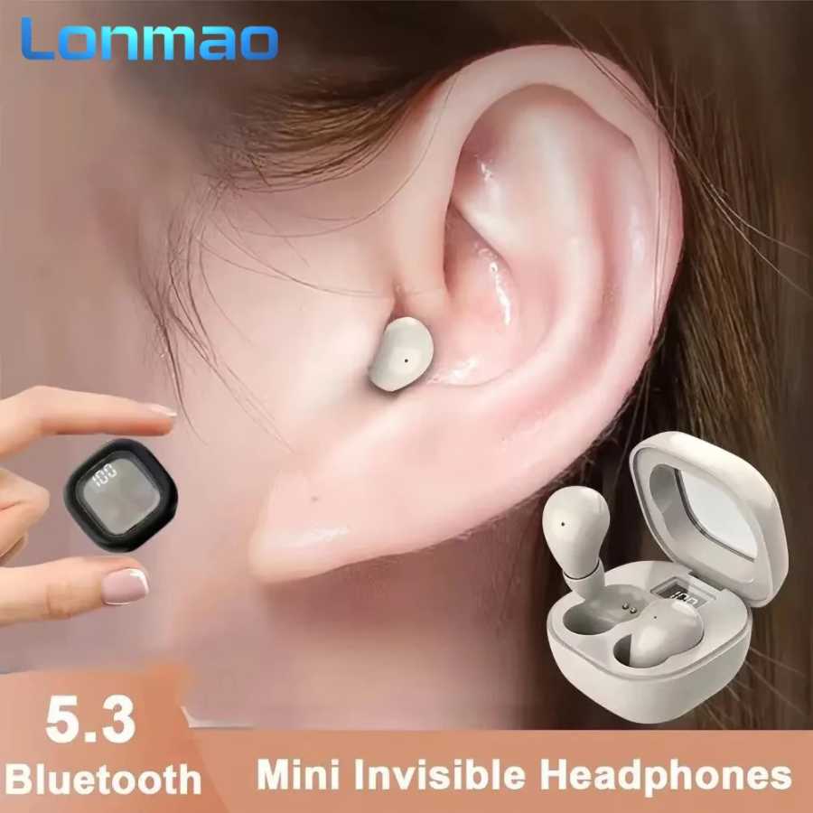 SK19 Беспроводные Bluetooth-наушники-вкладыши, невидимые наушники для сна с микрофоном, наушники с шумоподавлением, Hi-Fi музыкальная гарнитура Портативное аудио и видео