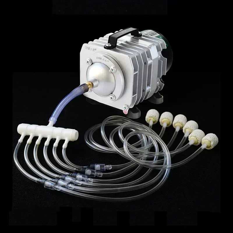 Фотография №5 товара Hailea ACO-208 ACO-308 ACO-318 электромагнитный воздушный компрессор портативный аквариум кои
