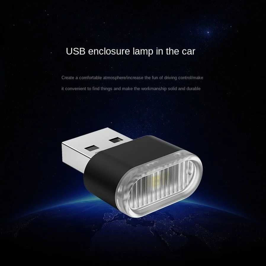 Фотография №1 товара USB автомобильные мини-светодиодные атмосферные фонари салона автомобиля неоновая декоративная лампа