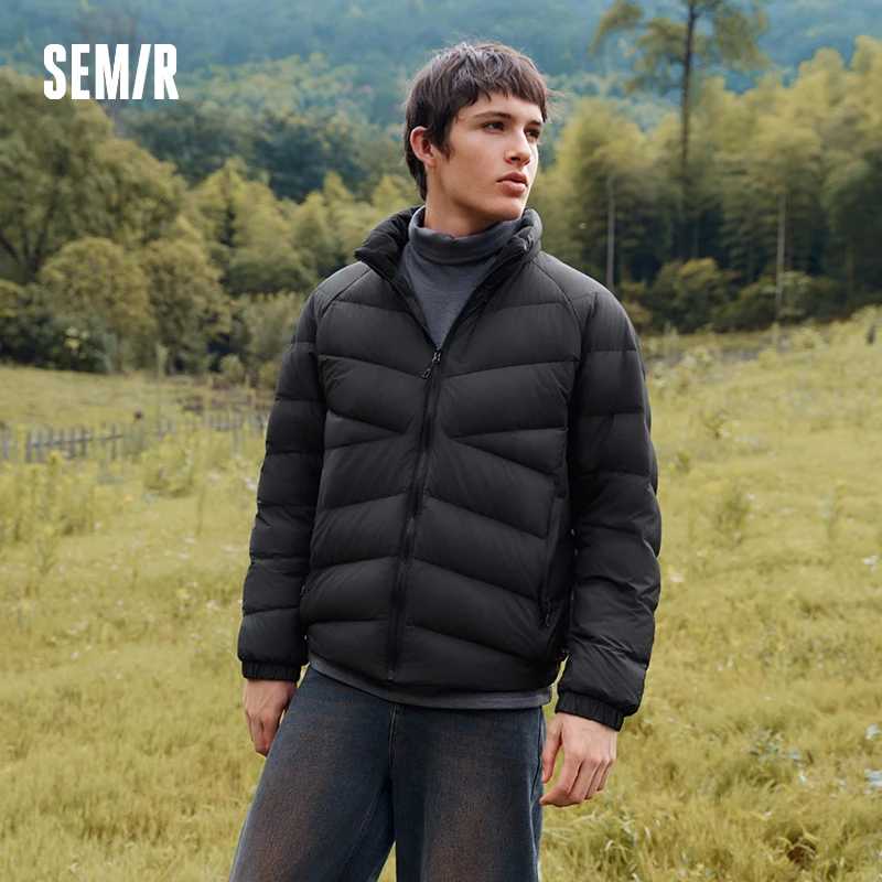 Фотография №2 товара Мужской пуховик Semir, трехстойкая верхняя одежда, легкий тонкий пуховый топ