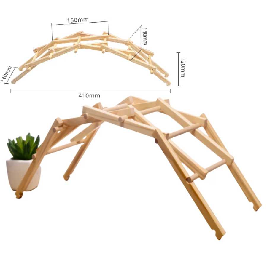 DIY строительные наборы моделей для сборки, деревянная модель моста, Монтессори, образовательная наука, обучающий эксперимент, детские игрушки, игра Обучение и образование