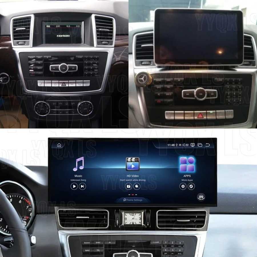 Фотография №1 товара 15,8-дюймовый сенсорный экран Android для Mercedes Benz ML GL GLE