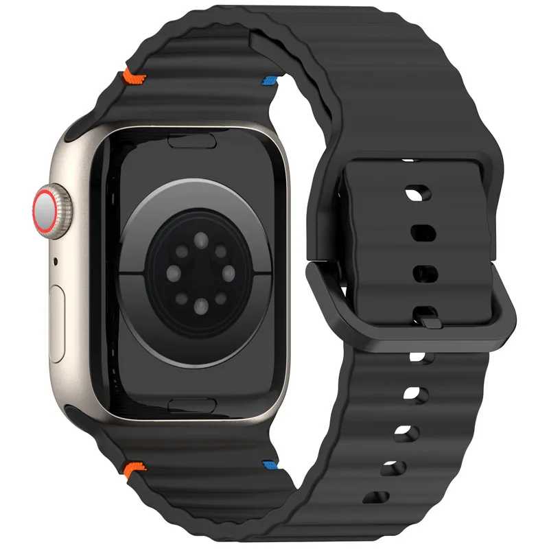 Фотография №1 товара Силиконовый ремешок для Apple Watch 44 мм, 49 мм, 40
