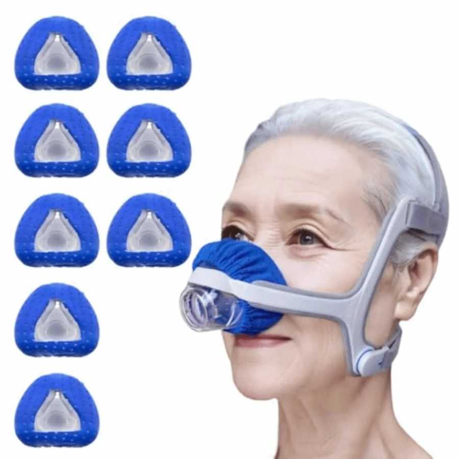 Многоразовые вкладыши для носовой маски CPAP, мягкая дышащая ткань, полнолицевая маска, подушки, один размер, подходит для всех удобных чехлов для масок CPAP Маска (новая)