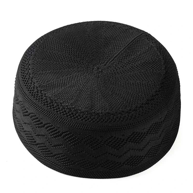 Исламский мужской тюрбан Keffiyeh, турецкая кепка Kufi - новая мусульманская молитвенная шляпа, еврейский хиджаб для мужчин, индийский стиль Саудовской Аравии Модная одежда на Ближнем Востоке