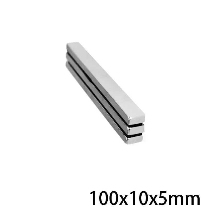 Фотография №1 товара N52/N35 Квадратный блок стержня генератора 100x10x3/5/10 Магниты сильного поколения для