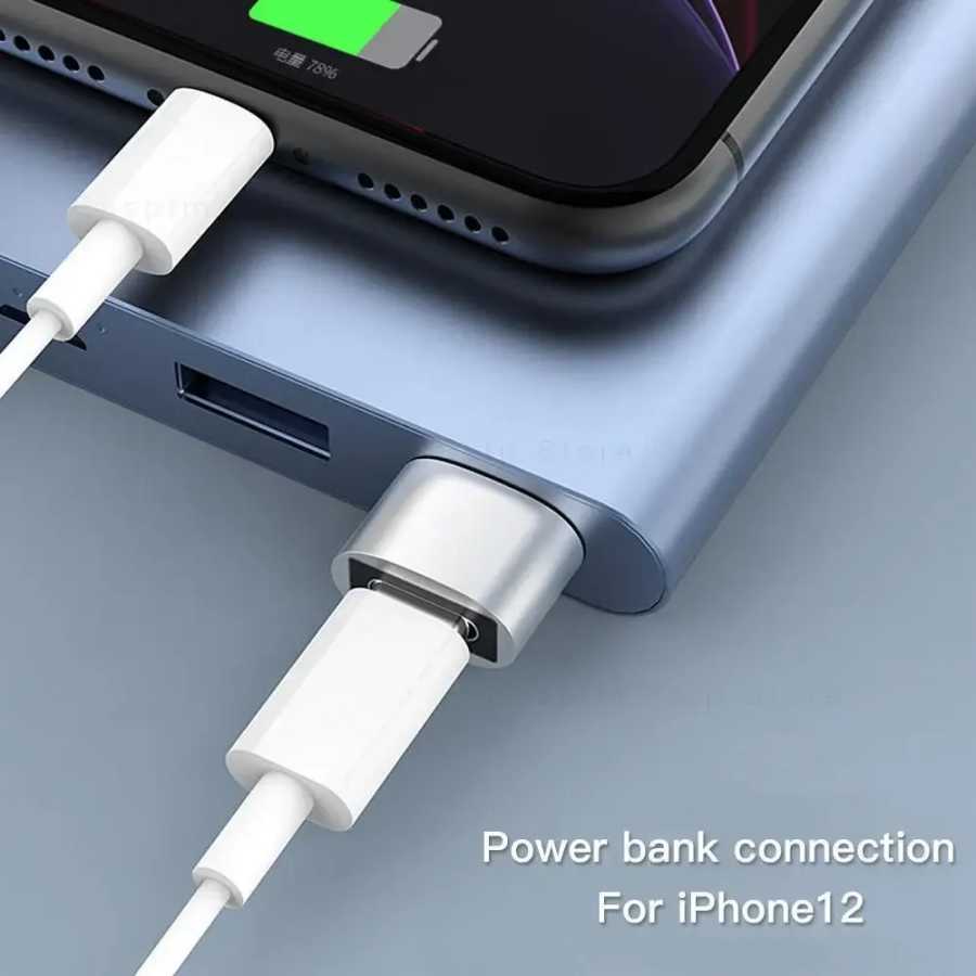 Фотография №3 товара Мини-портативный USB-адаптер с разъемом A на Type-C для быстрой зарядки