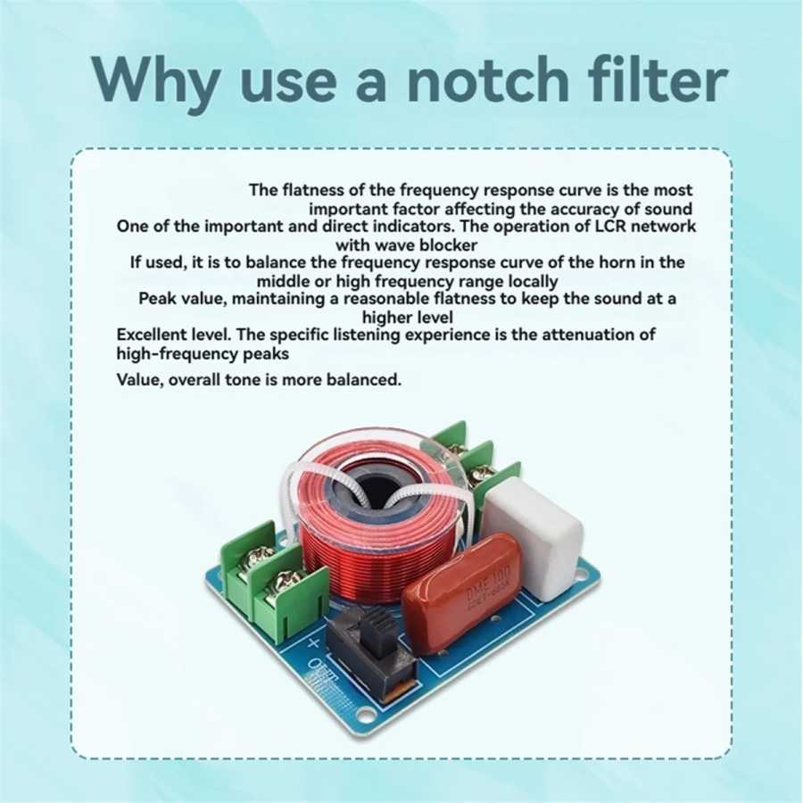 Фотография №5 товара Получите! LCR Notch Filter Регулируемый Hi-Fi аудио фильтр Trapper для