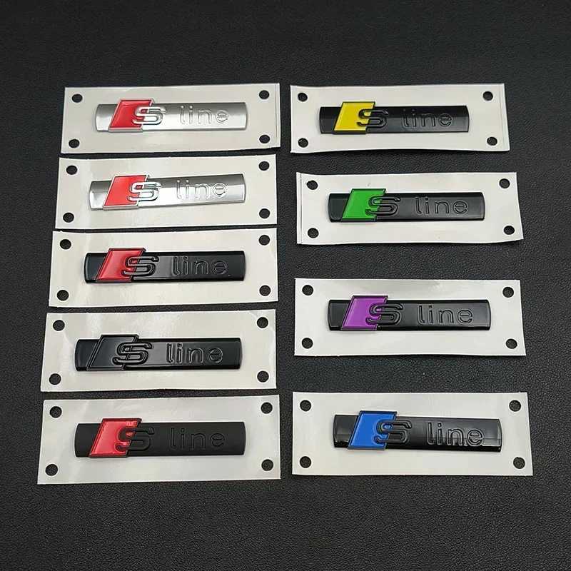 Фотография №1 товара 2 шт. 3D ABS Chrome Black Sline Logo SLine Emblem