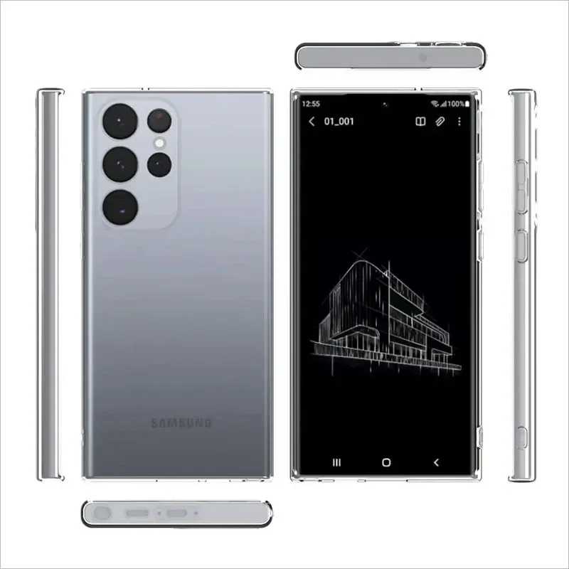 Фотография №5 товара Мягкий силиконовый прозрачный чехол для телефона Samsung A53 A13 A52