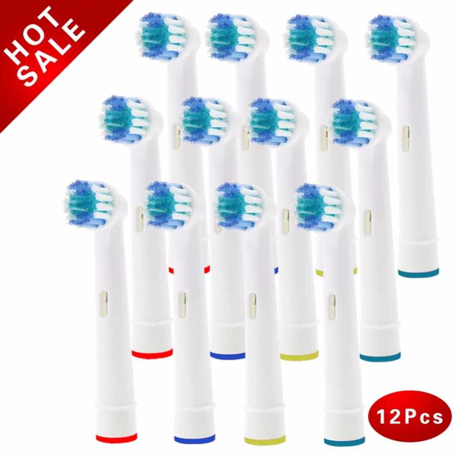 12 &times; сменные насадки для электрической зубной щетки Oral-B, подходят для Advance Power/Pro Health/Triumph/3D Excel/Vitality Precision Clean Техника для красоты