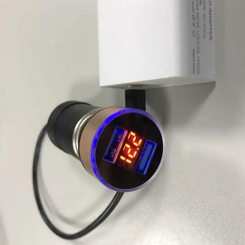 Фотография №1 товара USB C PD до 12 В 60 Вт автомобильный прикуриватель