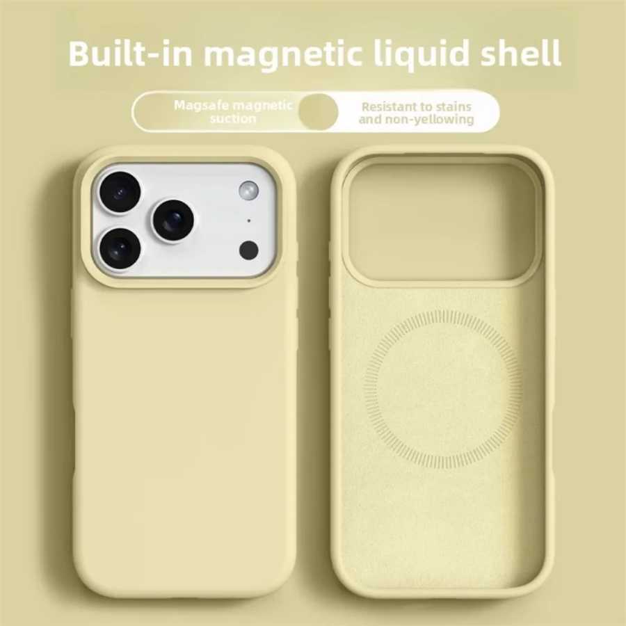 Оригинальный магнитный чехол для телефона iPhone 17 16 Pro Max, жидкие силиконовые чехлы для iPhone 17 16 Pro Max 17 Pro Air Soft Bumper Чехлы чехол на айфон 17 про макс Чехлы и чехлы для мобильных телефонов