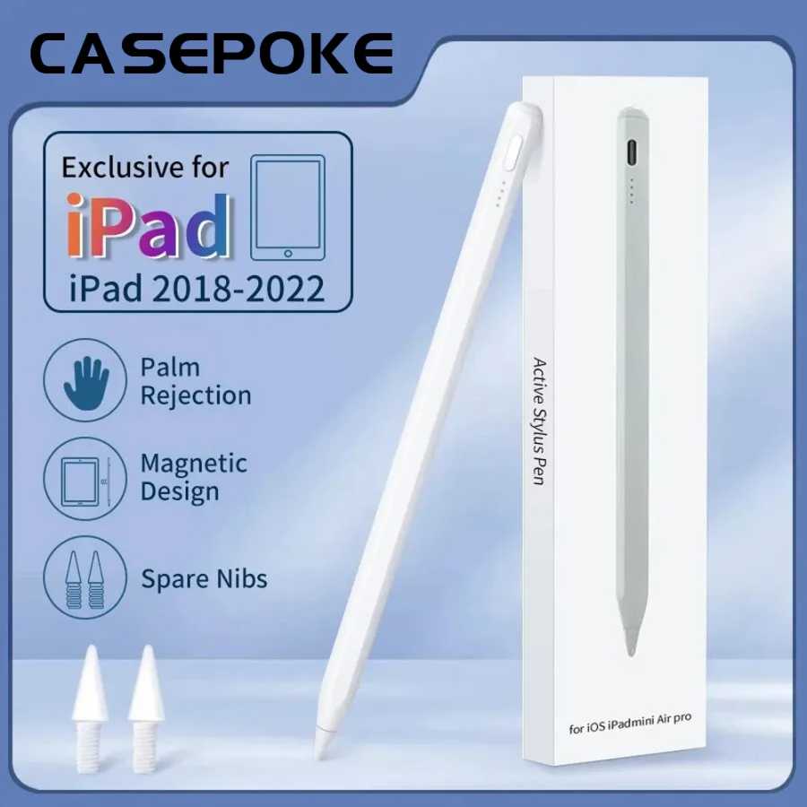 Для Apple Pencil Power Display Palm Rejection Ipad Pencil Stylus Pen для iPad Аксессуары 2022 2021 2020 2019 2018 Pro Air Mini Аксессуары и запчасти для планшетов