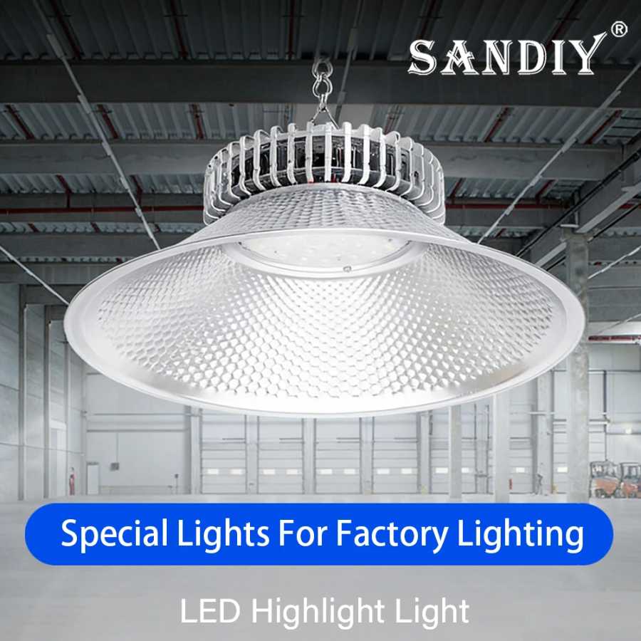 100W UFO светодиодный светильник для высоких промышленных помещений 150W led светильник для цеха dimming 200W 5700K фабрисветильник Специальное освещение