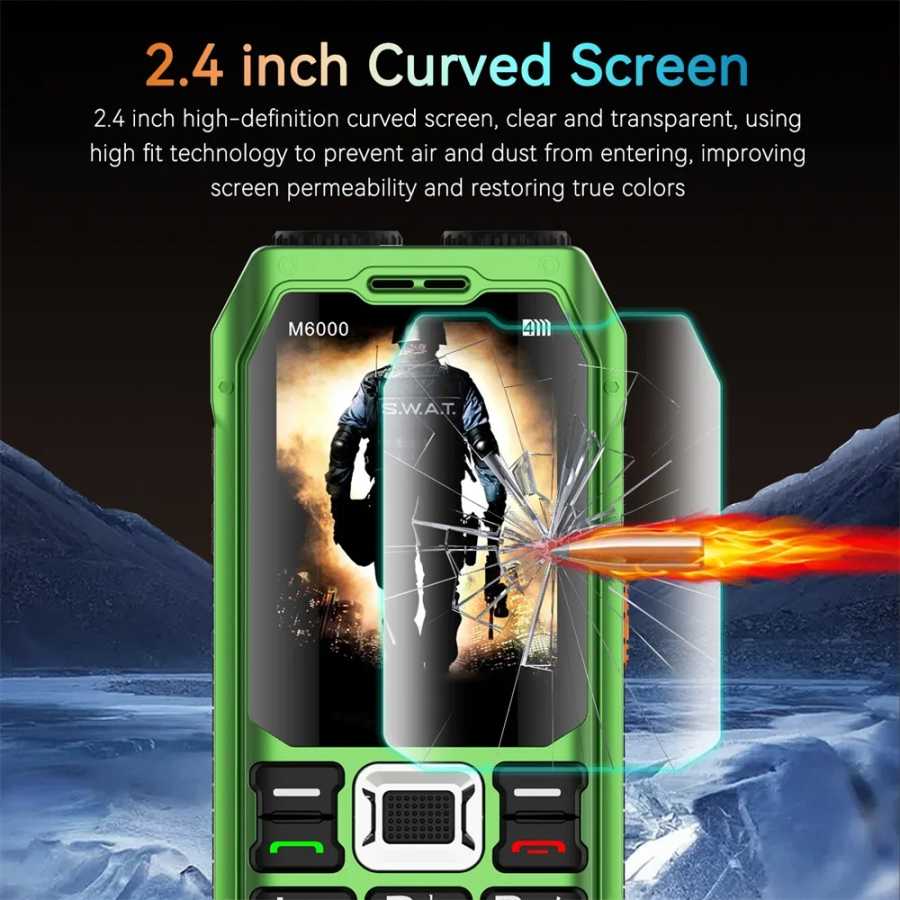 Фотография №1 товара UNIWA M6000 2G Функция телефона Power Bank 2,3-дюймовый FM-радио MP3
