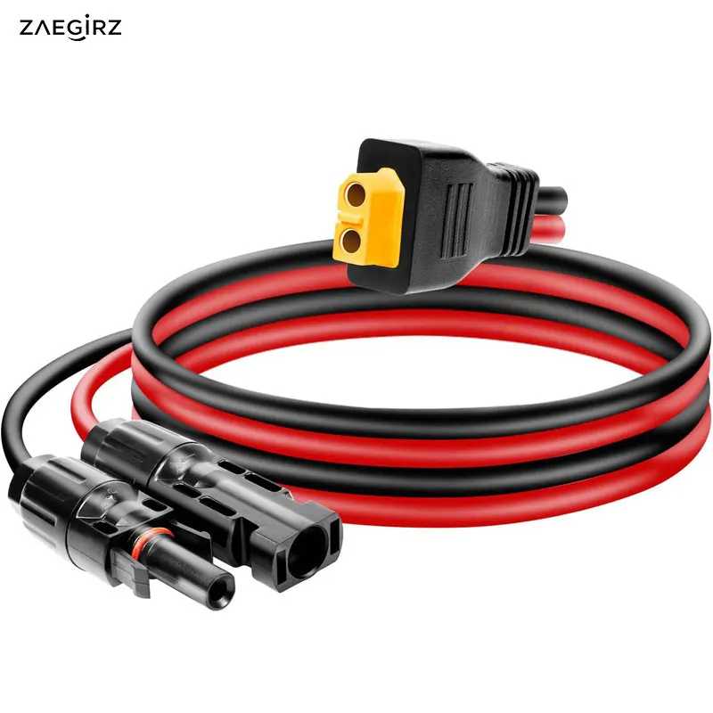 Кабель ZAEGIRZ XT60 к солнечной панели для Bluetti Anker SOLIX EcoFlow Delta River Allpowers R600 R1500 R2500 и т. д. Электростанции. Аксессуары и запчасти