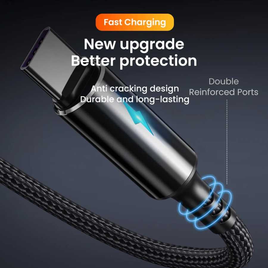 Фотография №4 товара Кабель 25 см USB to Type C/Lightning/Micro, кабель для быстрой