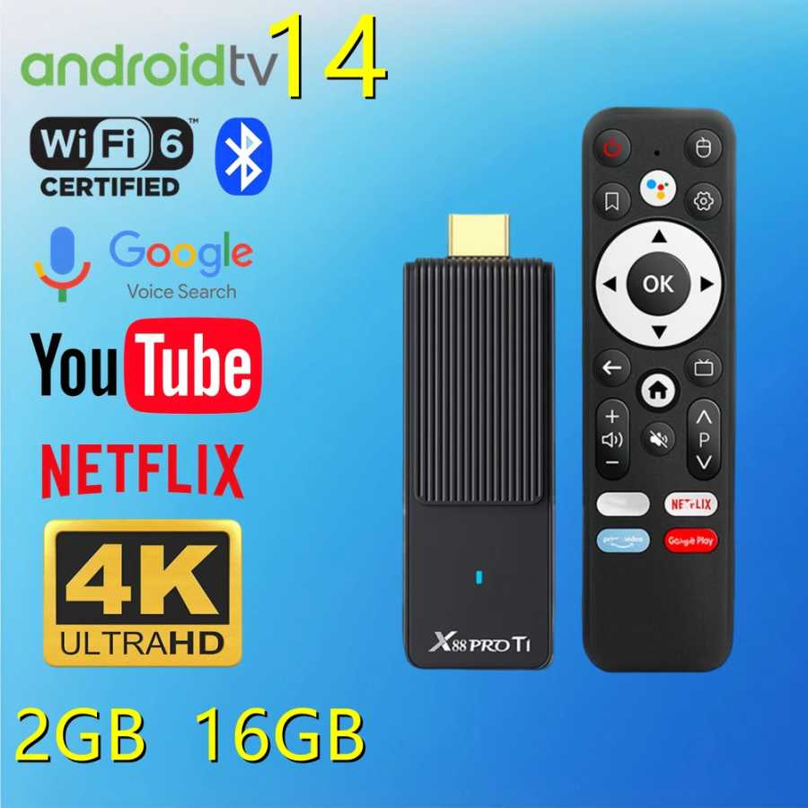 Новая ТВ-приставка 2025 года на Android 14 с поддержкой 4K, Smart TV Box, Dual WiFi6 2.4G/5G, медиаплеер для YouTube, Google Voice, с пультом ДУ ТВ, аудио- и видеотехника