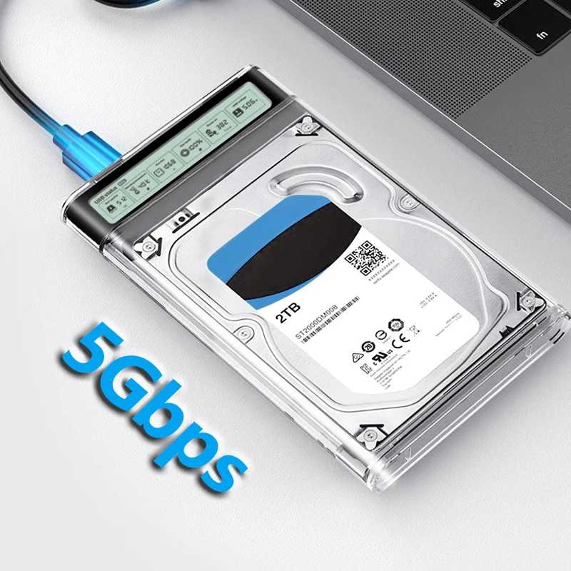 Фотография №3 товара USB3.2 HDD Корпус 2,5-дюймовый HDD SSD Внешний жесткий диск с