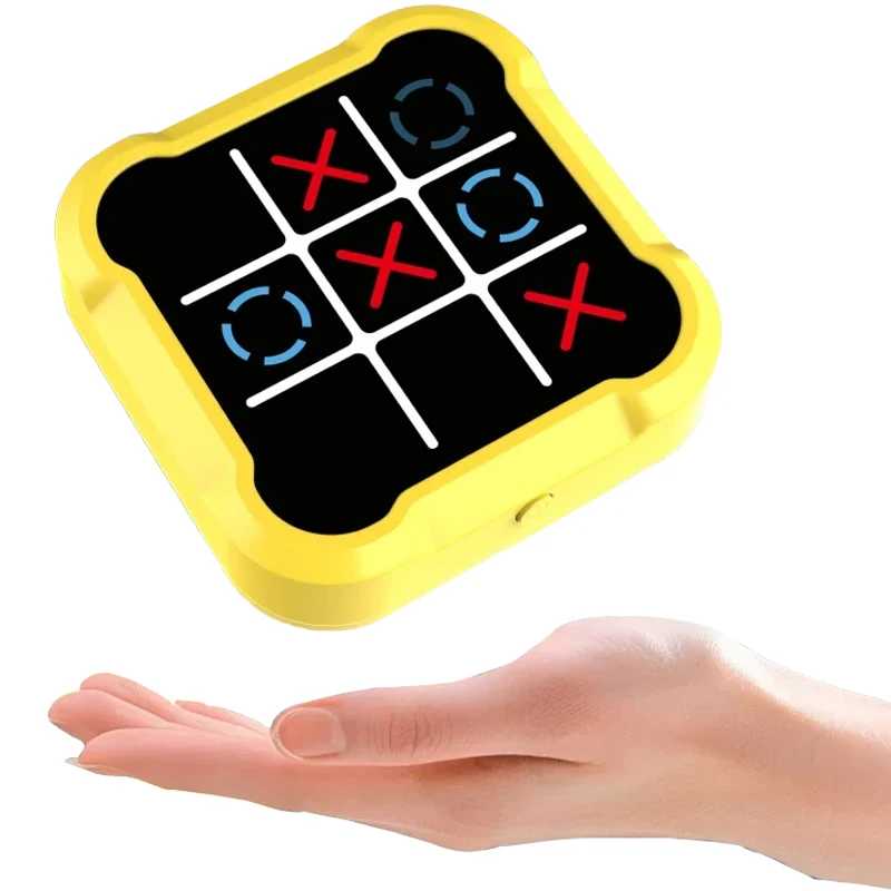 Электронная шахматная доска Tic Tac Toe, многофункциональная детская образовательная стратегическая игрушка, интерактивная игра для мозга, развлечение для родителей и детей Развлечения