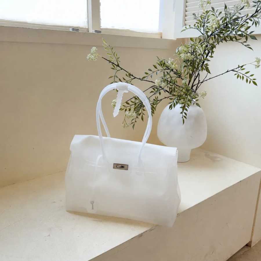 Фотография №5 товара Сумка-тоут Jelly Bag 2026: Новая прозрачная женская сумка из ТПУ