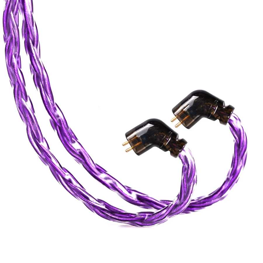 Кабель для обновления IEM, 16-жильный посеребренный кабель для наушников, обновленные шнуры QDC-C, контактный кабель для монитора для KZ ZS10 ZSN PRO AS16 CCA CRA 