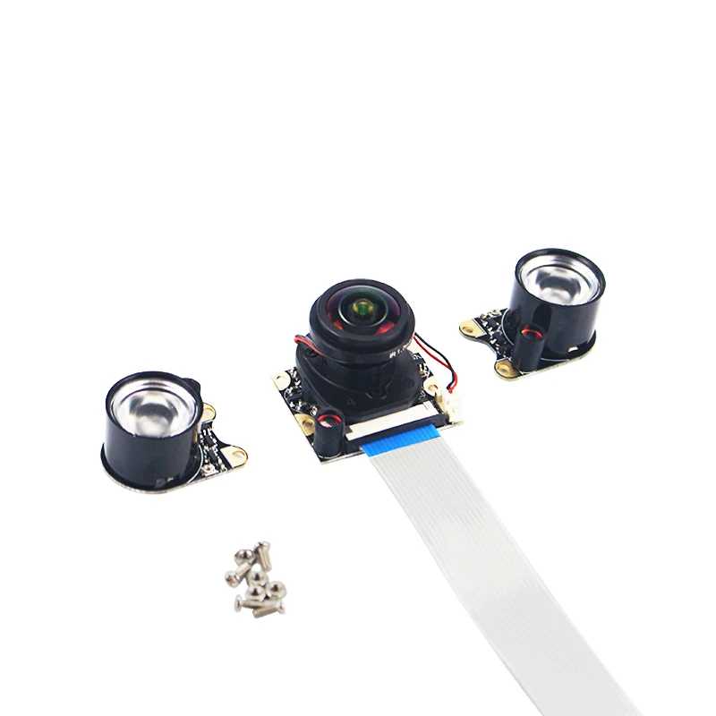 Фотография №4 товара Камера ночного видения Raspberry Pi с 2 инфракрасными лампами, веб-камера