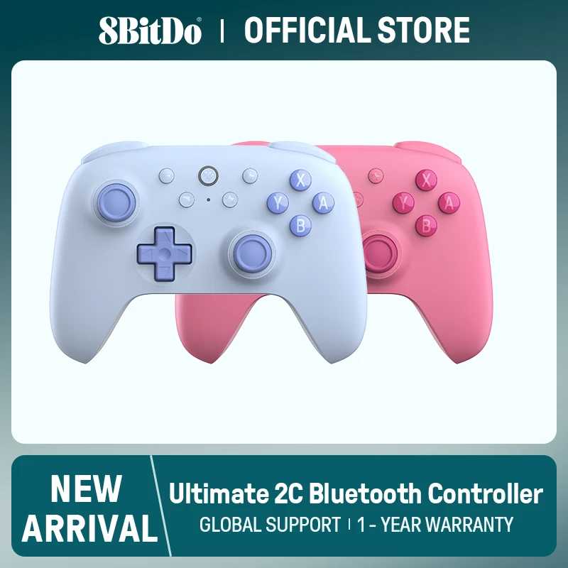 8BitDo &mdash; Ultimate 2C Беспроводные джойстики с эффектом Холла, игровой контроллер Bluetooth для Nintendo Switch 2, 1, oled Lite Видеоигры и аксессуары