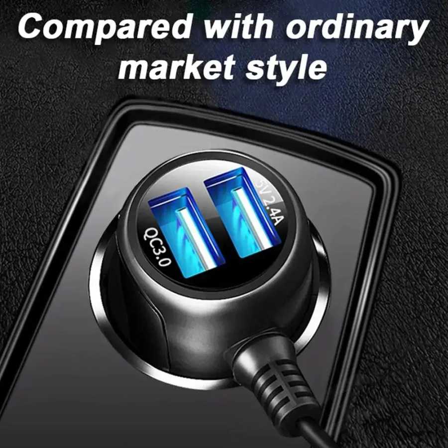 Мини-USB-кабель для зарядкиDVR Автомобильное зарядное устройство для видеорегистратора Кабель питания Micro USB 12/24 В для камеры DVR Автомобильное зарядное устройство GPS T7X1 Автоэлектроника
