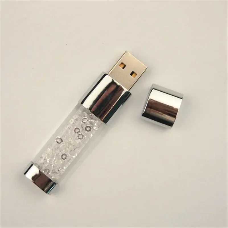Фотография №3 товара Модный кристалл USB 2,0 флэш-накопитель память подарок USB флэш-накопитель алмазный