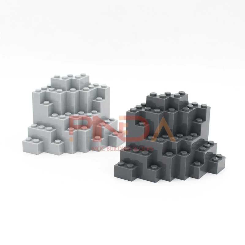 Фотография №2 товара Moc Bricks Castle Mountain Rockery 5 шт. для замка садовые
