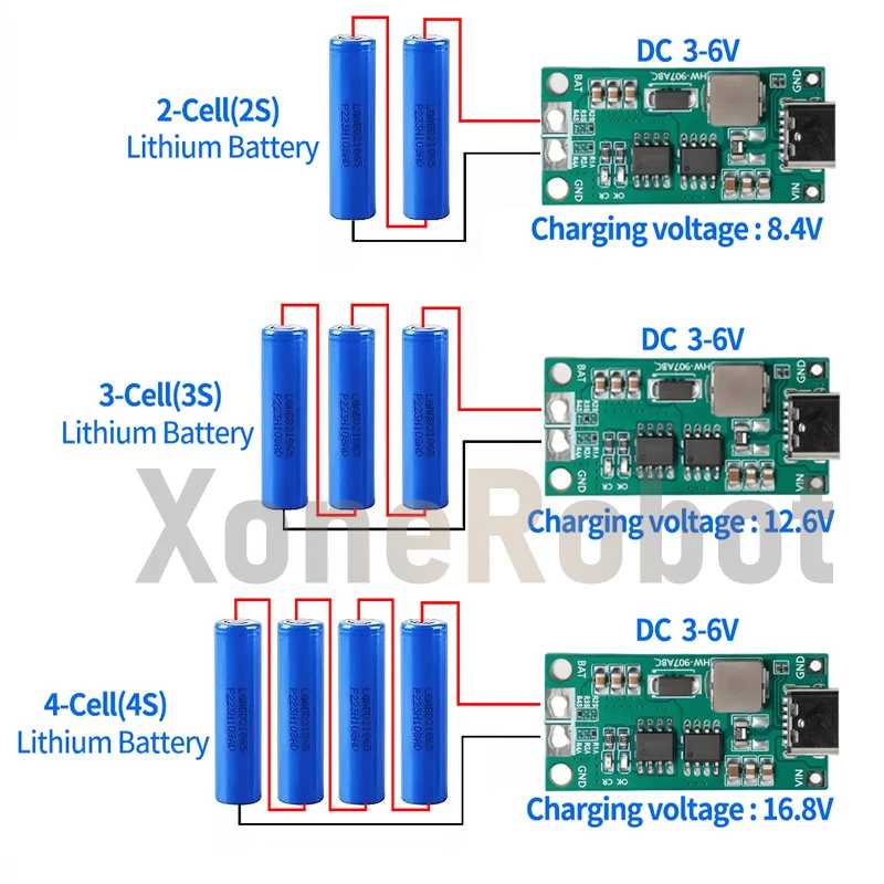 Тип C BMS 2S 3S 4S 1A 2A 4A 18650 Плата зарядного устройства для литиевых батарей USB C повышающий модуль для Li-Po Polymer Power Bank Активные компоненты