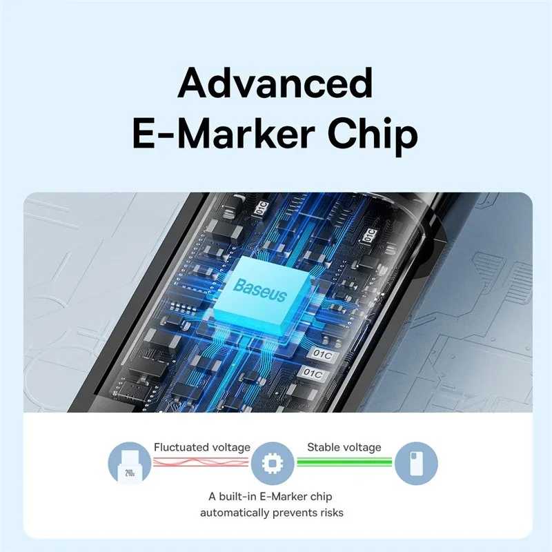 Фотография №2 товара Кабель Baseus 240 Вт USB C для iPhone 17 16