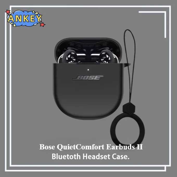 Для наушников Bose QuietComfort II, защитный чехол для наушников, кольцо, мягкие силиконовые беспроводные Bluetooth-наушники, чехол для переноски Портативное аудио и видео