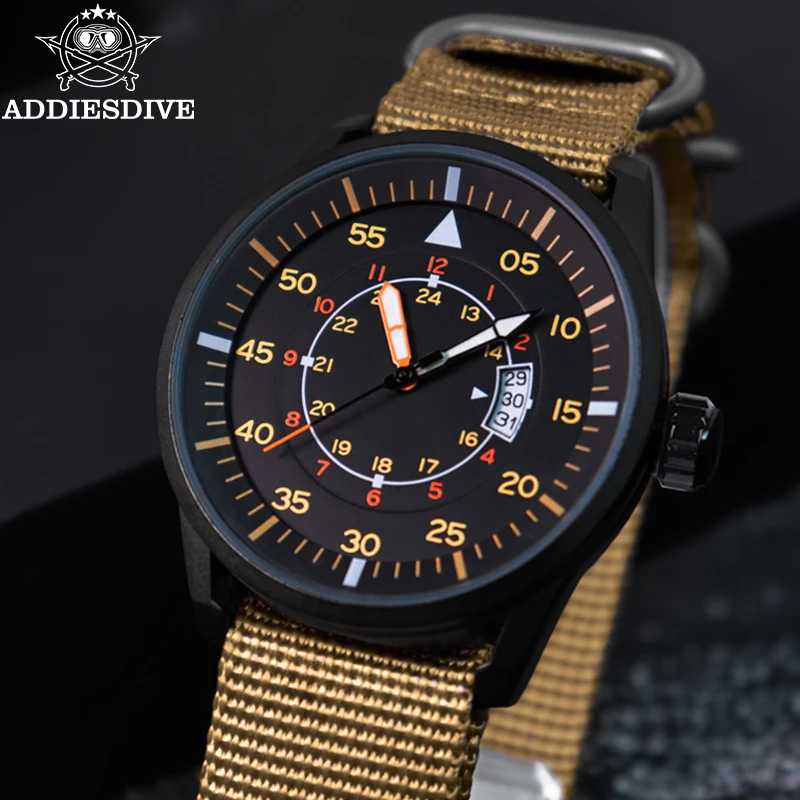 ADDIESDIVE мужские часы роскошные светящиеся наручные часы Reloj Hombre 50 м водонепроницаемые мужские кварцевые часы с датой Relogio Masculino Мужские часы