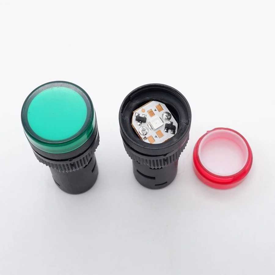 Фотография №3 товара 20 шт. пластиковый индикаторная сигнальная лампа AD16-22DS 22 мм 12