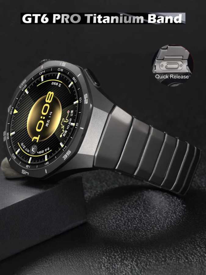 Официальный титановый ремешок без зазора 1:1 для Huawei Watch GT 6 Pro, роскошный металлический браслет correa, специальный ремешок для Huawei Watch GT6 Pro Аксессуары для часов