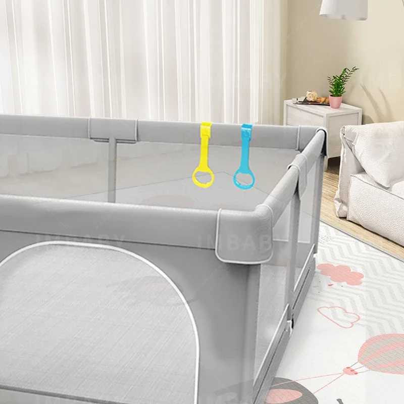 Фотография №5 товара Детские манежи IMBABY, светло-серые Corralito для детской игровой площадки с