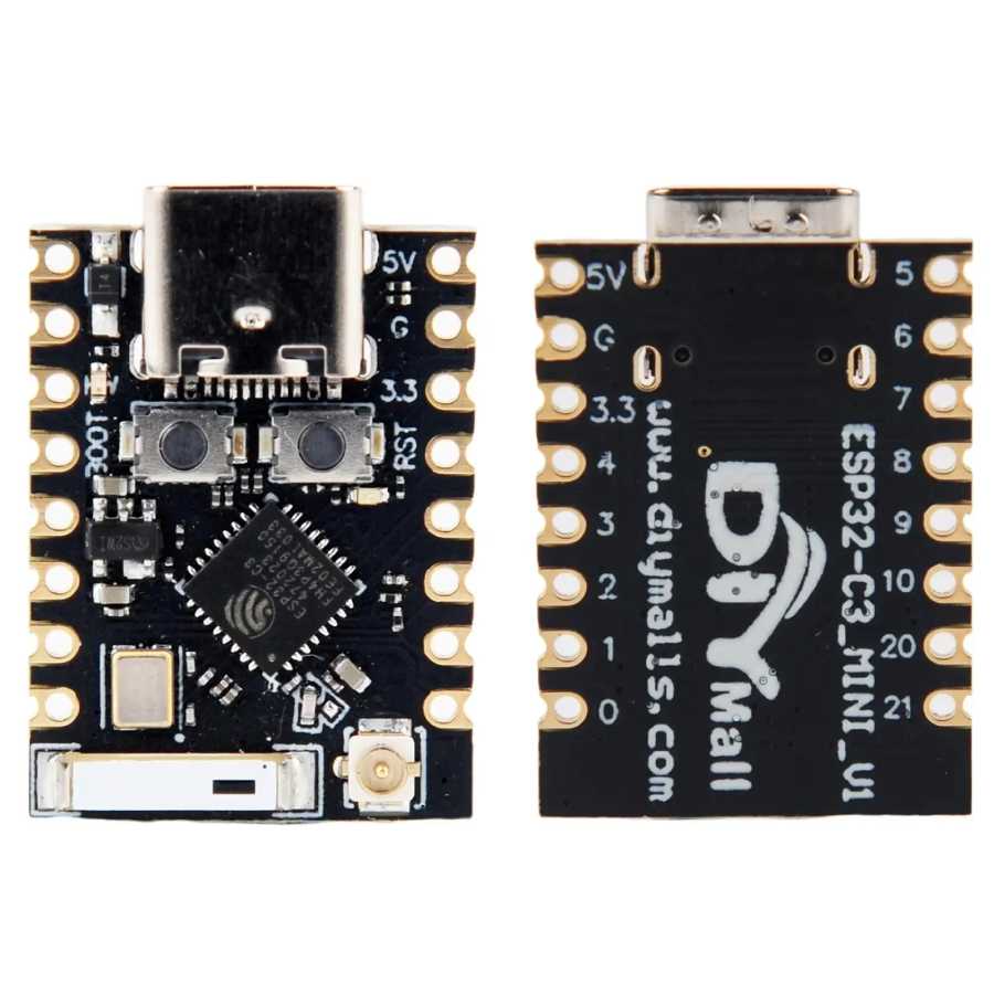 Фотография №2 товара Макетная плата DIYmall ESP32-C3 SuperMini с антенной Wi-Fi/BT, двойной режим