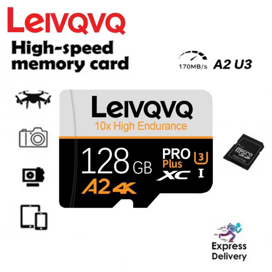 Карта памяти SD 128 ГБ, 256 ГБ, 512 ГБ, Micro SD V60 U3, TF-карта, MicroSD для устройств видеонаблюдения Xiaomi, дронов, флеш-карта SD Видеоигры и аксессуары