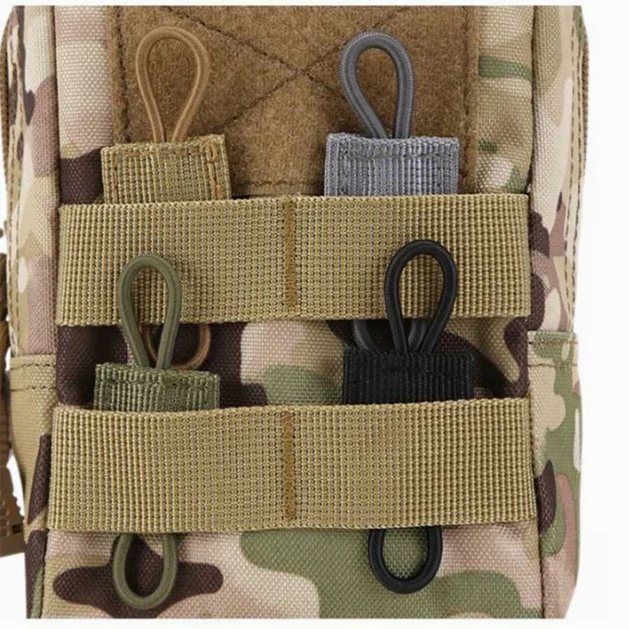 Фотография №3 товара 4/10 шт. эластичный ремень Molle, тактическая система MOLLE, фиксатор лямки,
